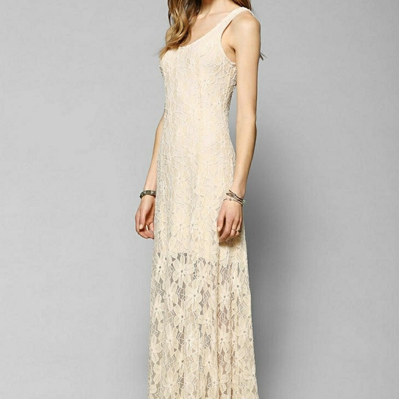 Urban Outfitters Dresses & Skirts - ✨SALE✨Love Sadie Cream Maxi Lace Dress